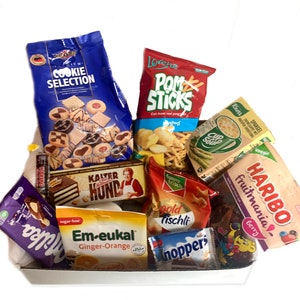 German Snack Box Filled with Real German Goodies - 8-9 count