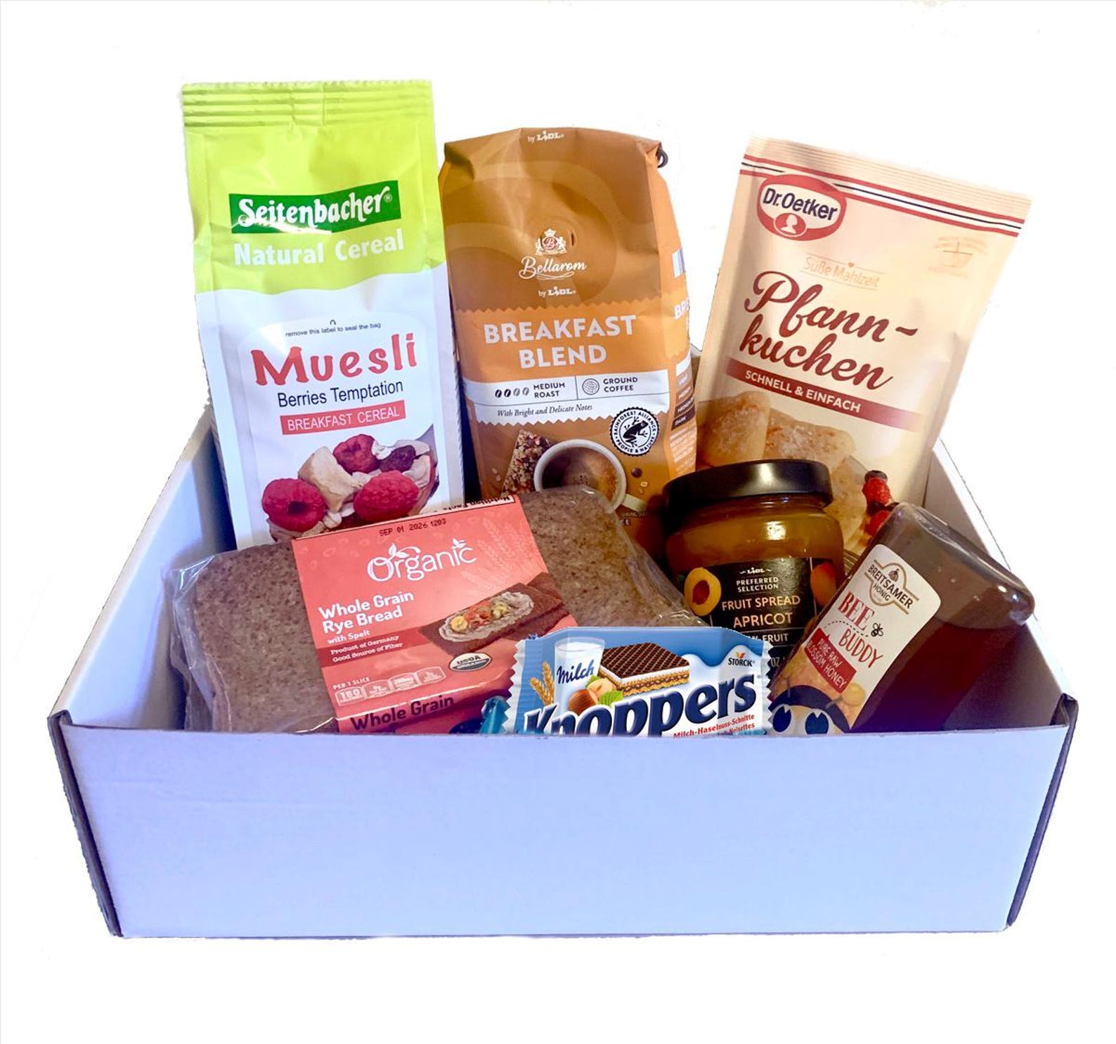 German Breakfast Box - For your German Frühstück - Contains Made in Germany Items