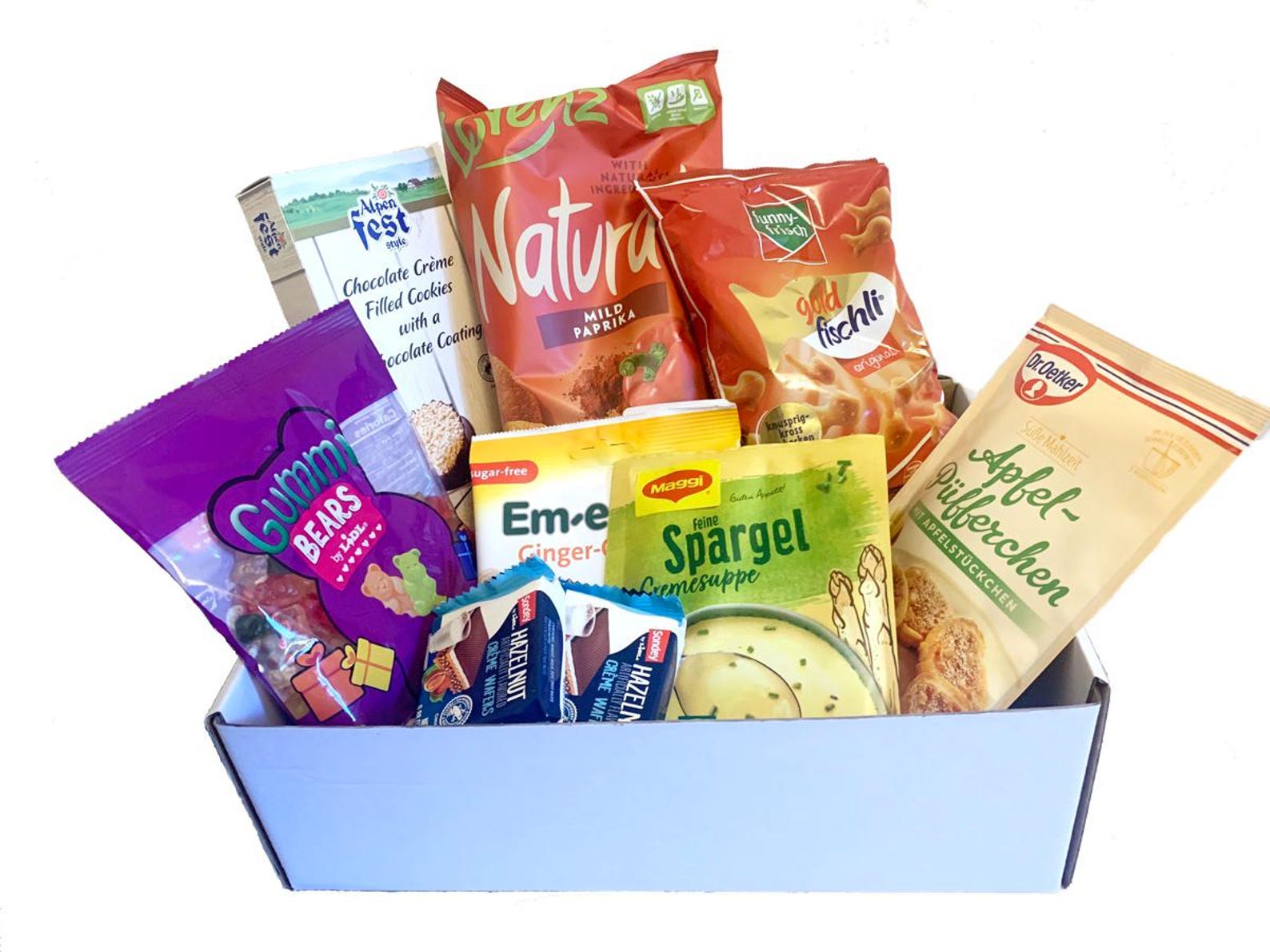 German Snack Box Filled with Real German Food Items - 8-9 count