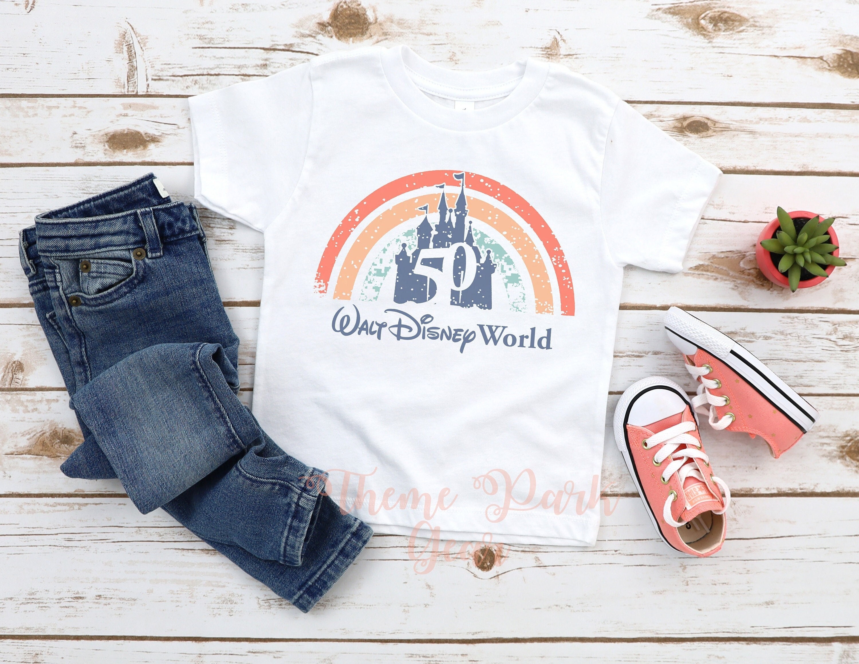 Discover Rainbow 50th Disney World- Disney World Shirt- Disney World 50th Anniversary T-Shirt