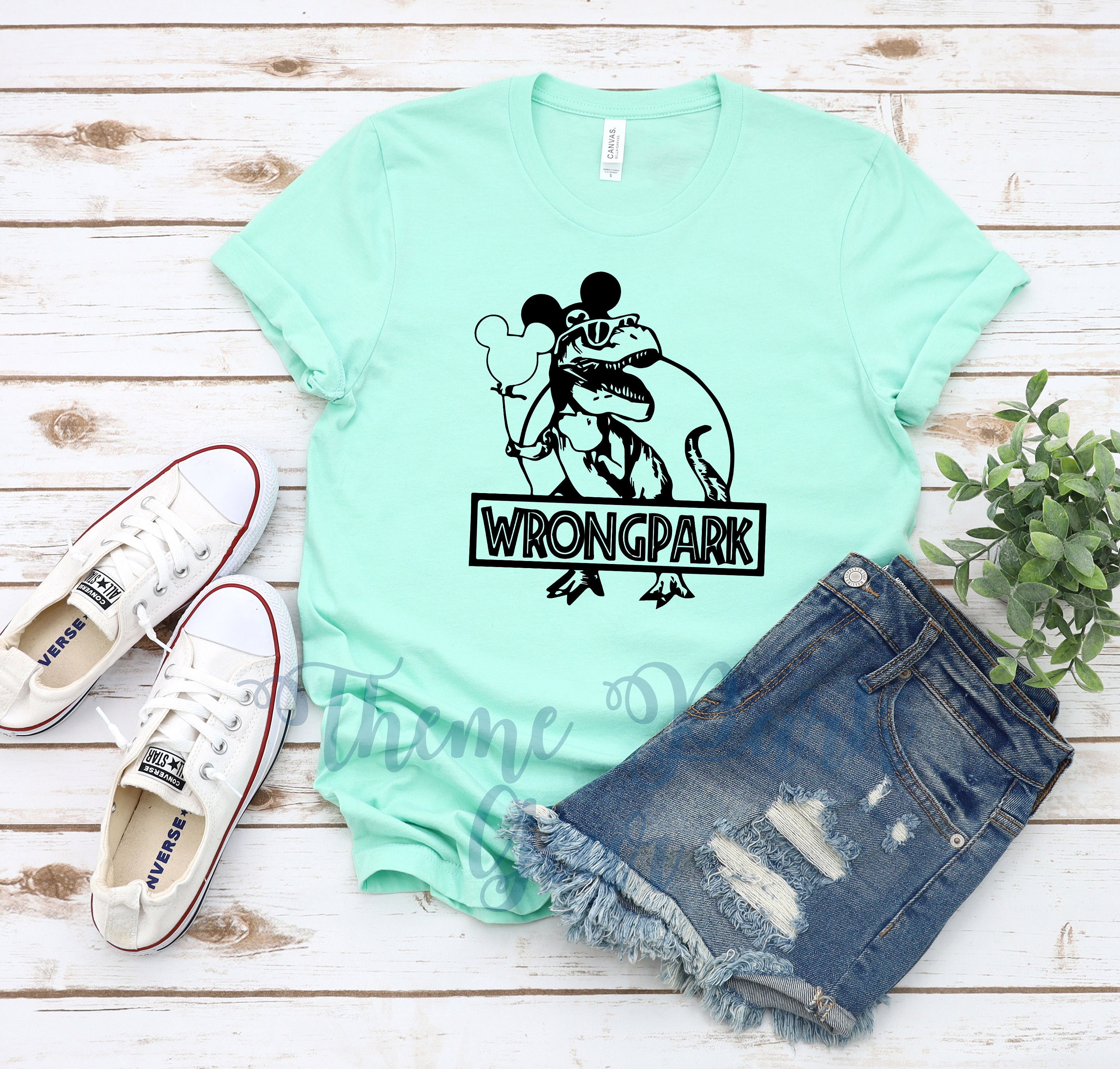 Discover Jurassic Park Wrong Park Shirt- Universal Studios Shirt- Disney Shirt- Custom Design Colors Available