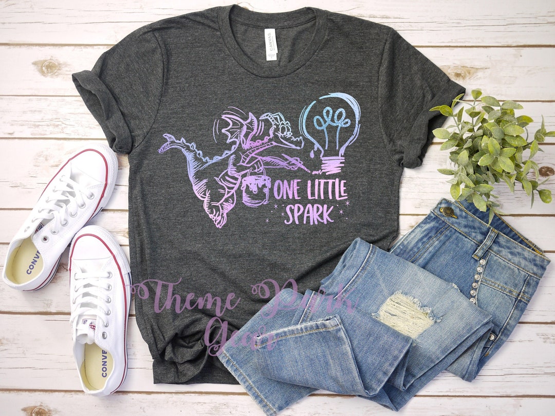 One Little Spark Figment Painting Disney World Shirt Epcot - Etsy