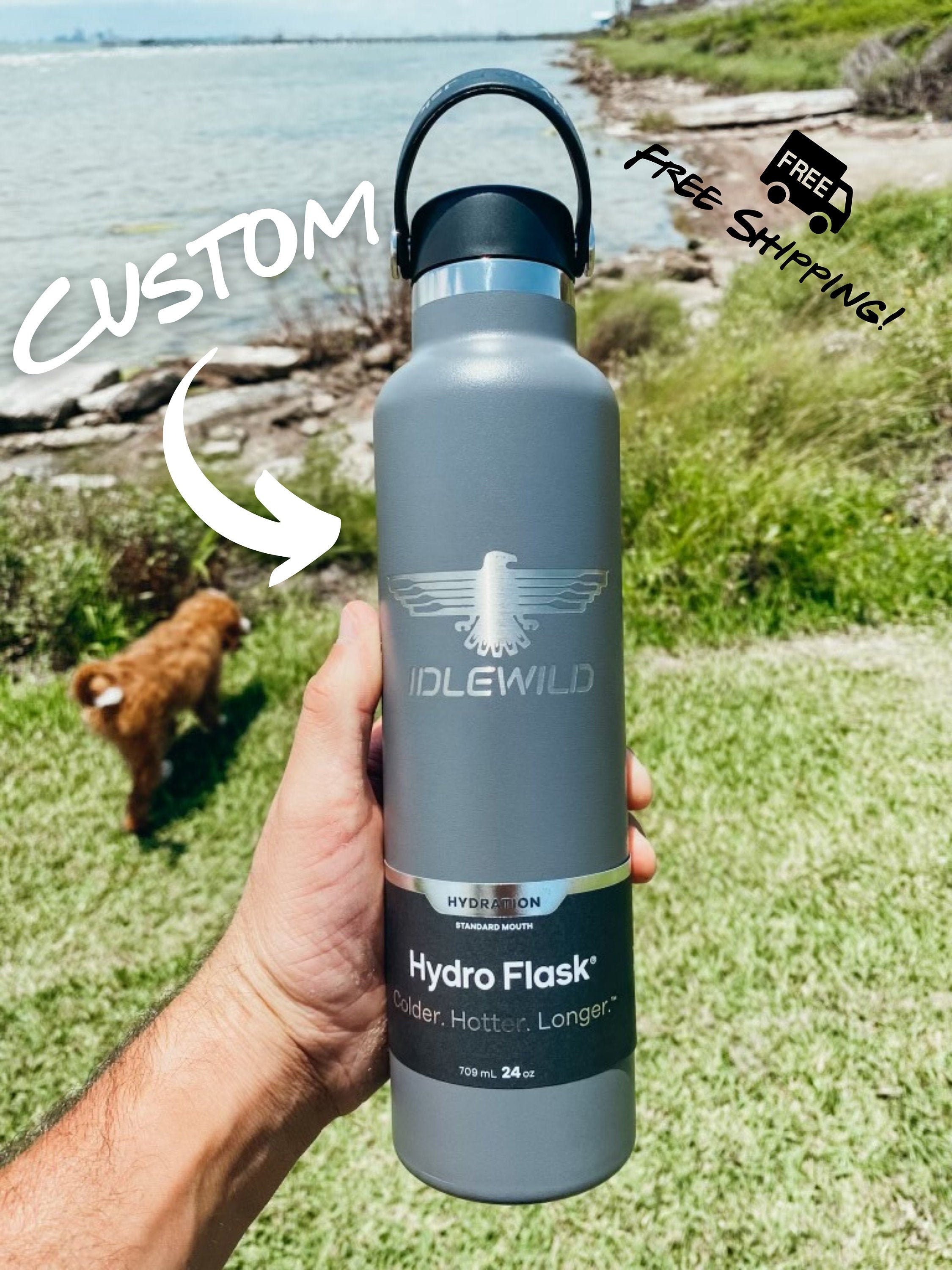 Personalized Custom Hydro Flask Laser Engraved Engraved Etsy