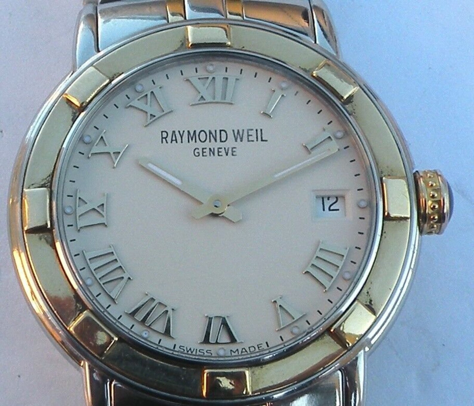 Raymond Weil Geneve Quartz Watch 18k bezelS V124696 lot2130 Etsy