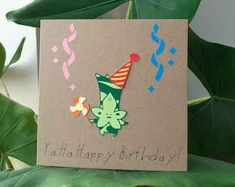 Legend Of Zelda Korok Birthday Card