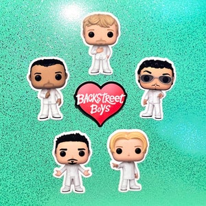 Backstreet Boys Figure Sticker Bundle + Free Sticker!