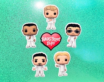 Backstreet Boys Figure Sticker Bundle + Free Sticker!