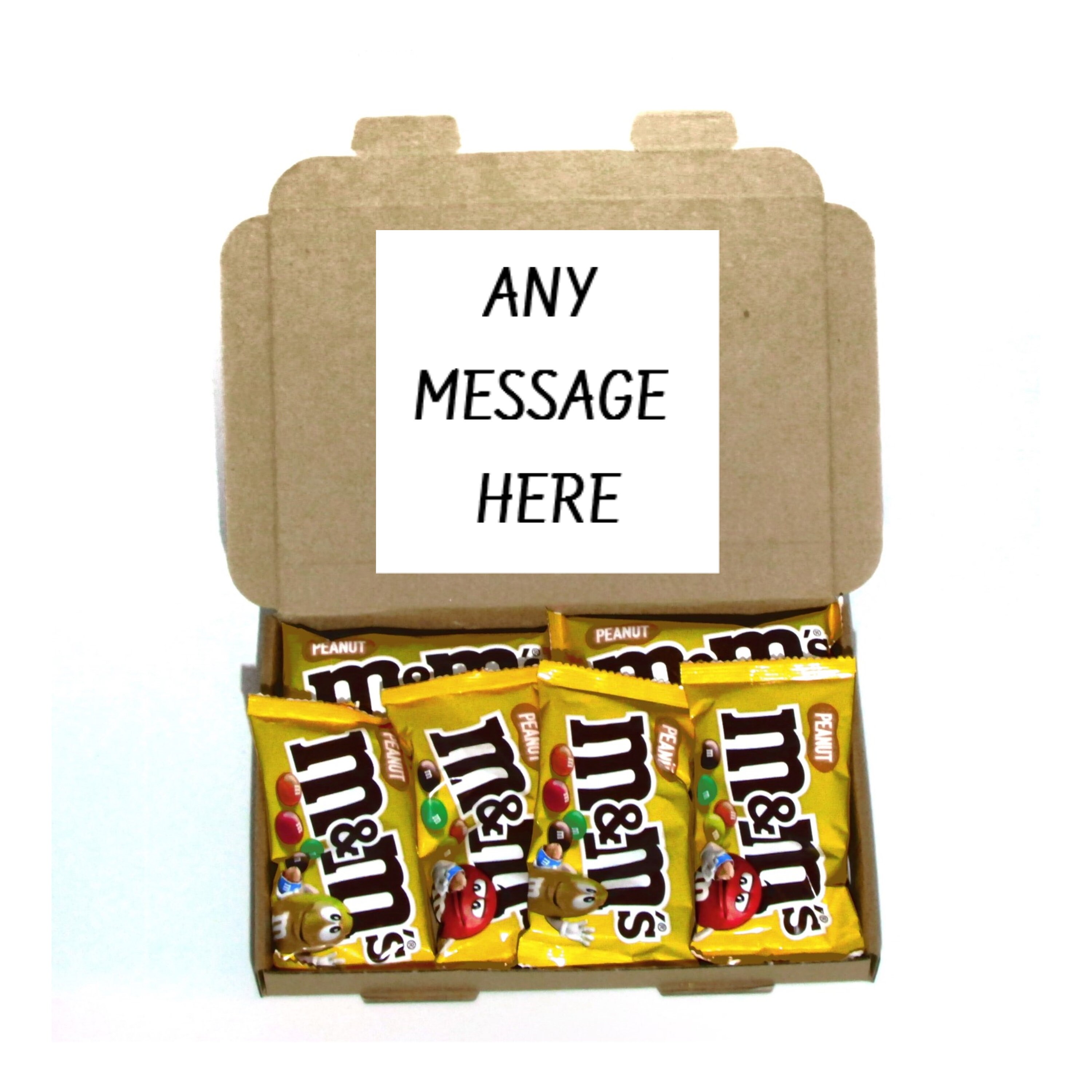 M & M's gift box contains 6 packs Free personalized Etsy