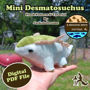 Mini Desmatosuchus Digitalt Plyschmönster och Handledning