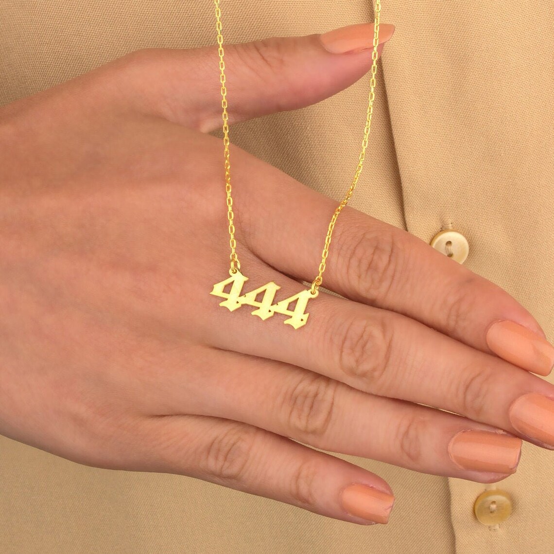 444 Angel Number Necklace 888 Angel Numbers 222 Angel Etsy