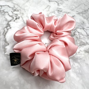 Eleganter scrunchies fur Frauen , Haarschmuck aus seide satin , Scrunchie seide satin fur Haare Bild 10