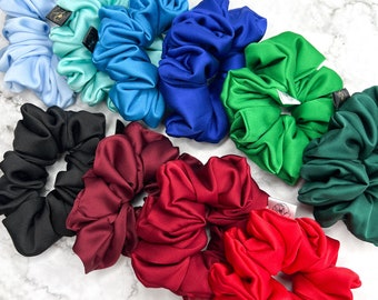 Elegant scrunchies for women, hair accessories made of silk satin, scrunchie silk satin for hair