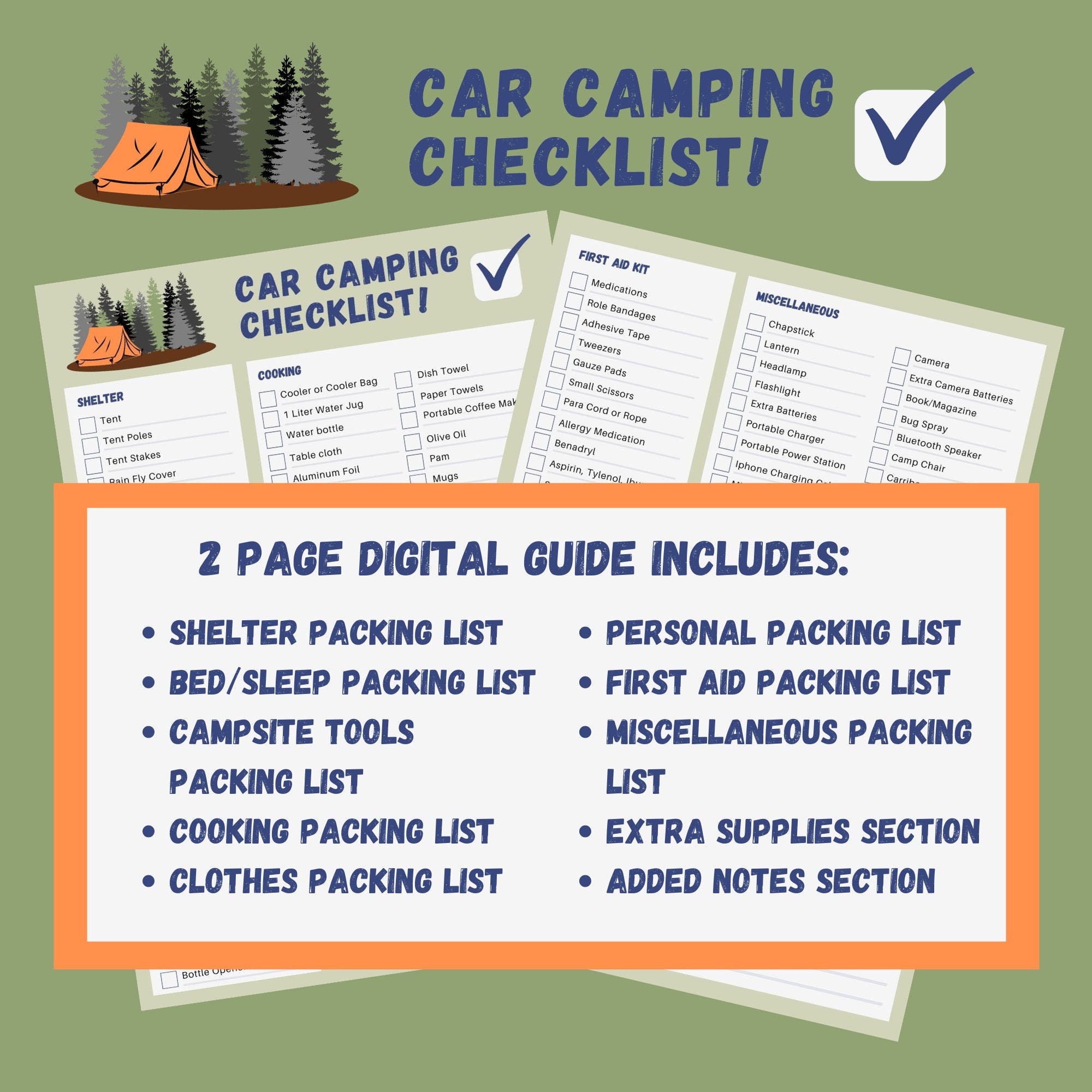Car Camping Checklist ubicaciondepersonas.cdmx.gob.mx