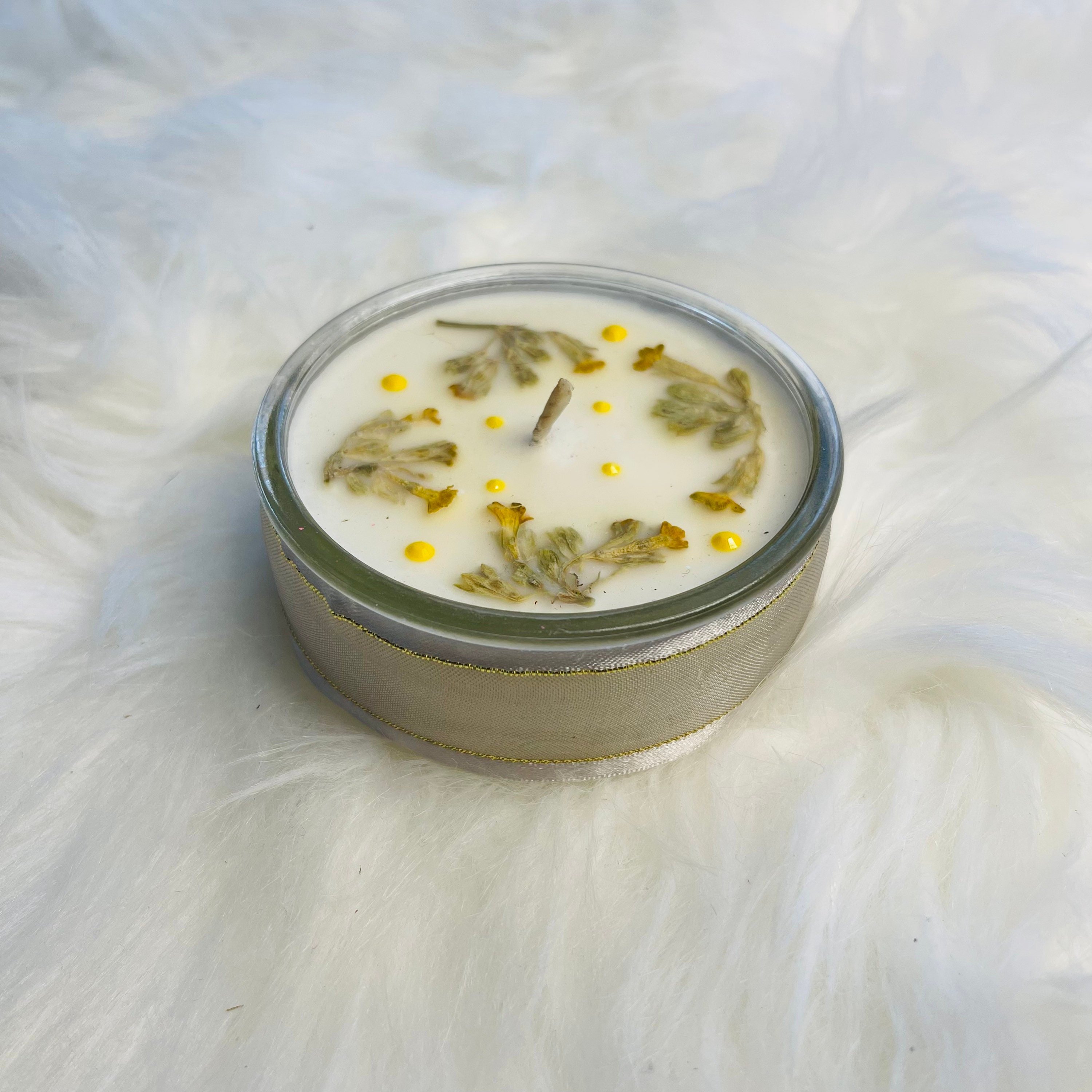 Bougie Contenant Recyclé Cire Vegan Parfum Monoï