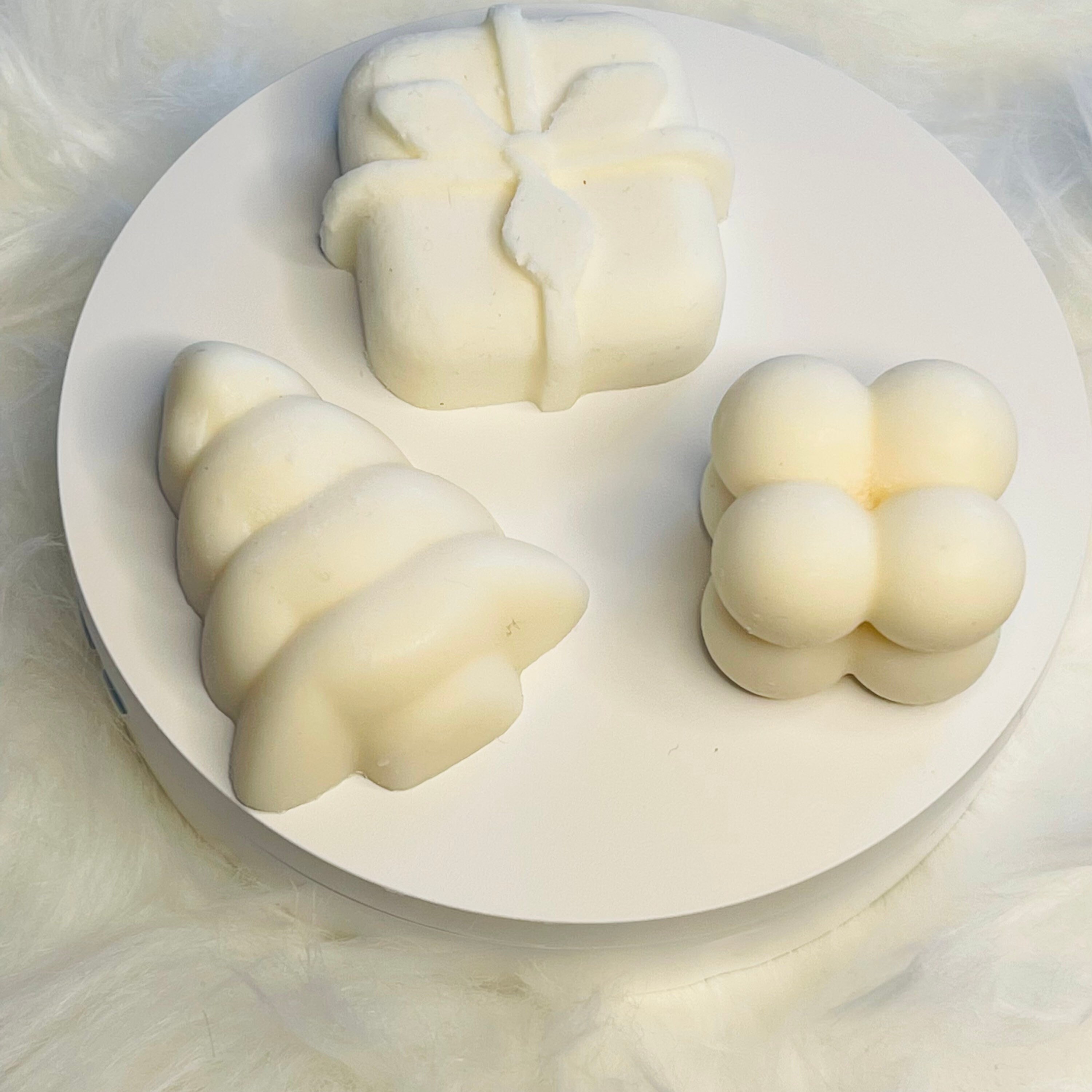 Lot de 3 Fondants Cire Colza Parfum Barbe à Papa