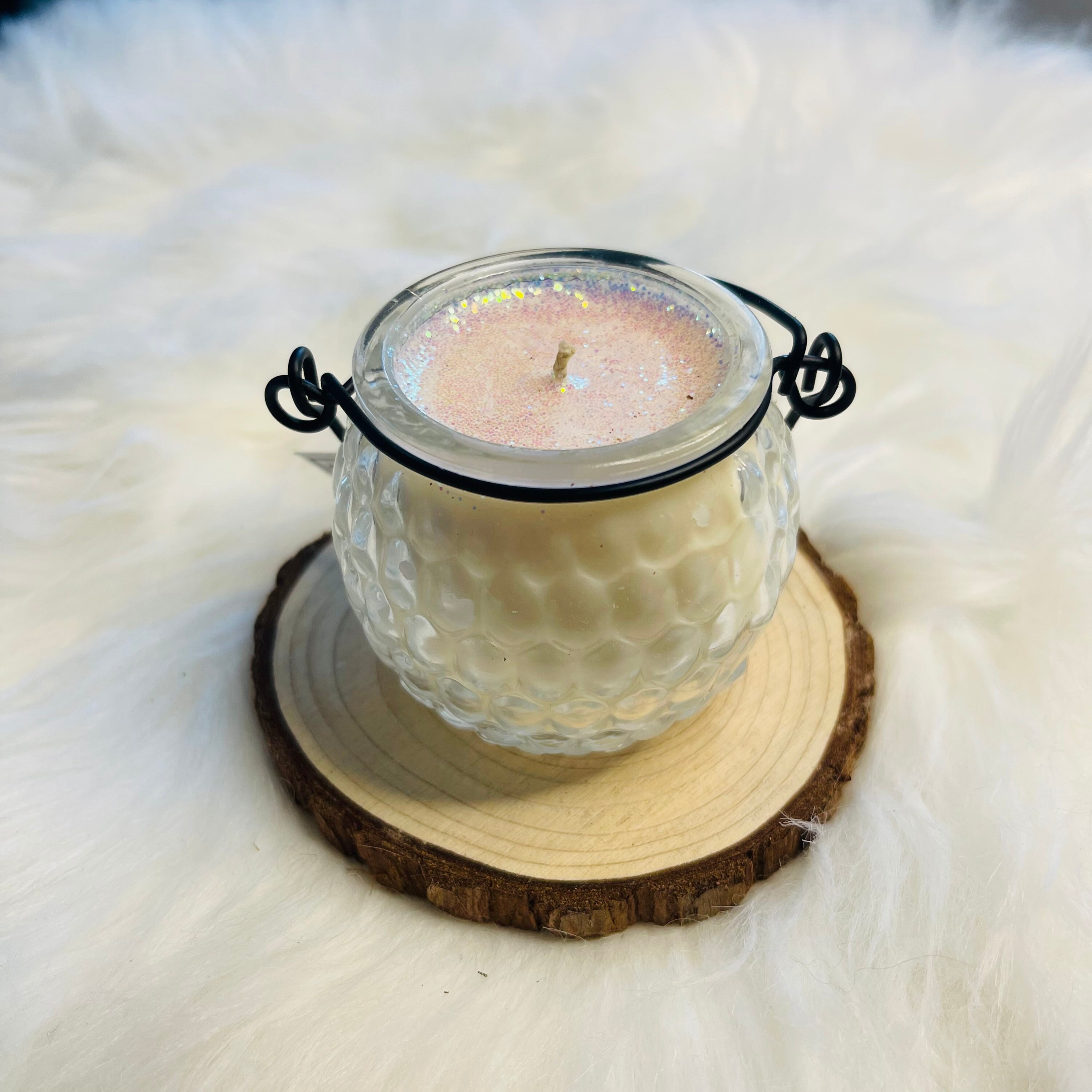 Bougie Végétale à Suspendre Parfum Monoï