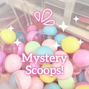 Lucky Scoops | Gacha Capsules | Kawaii Color Balls | Happy Cute Stationery Stickers Washi Tape Notebook | Random Grab Bag | Surprise Package