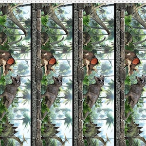 Jurassic - Dinosaur Border Designed by Jason Yenter for In the Beginning fabrics, the Jurassic collection