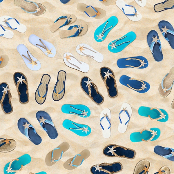 Beach Flip Flops - Etsy