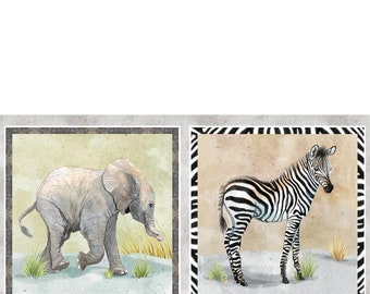 Baby Safari Animals by Clint Eagar - P&B Textiles