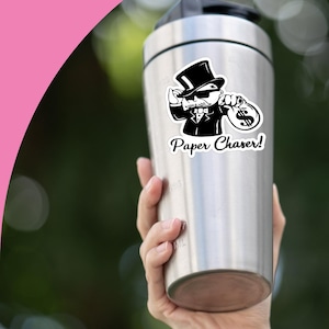 Paper Chaser Monopoly Man Sticker, Paper Chaser Sticker, Monopoly Man Sticker, Money Sticker