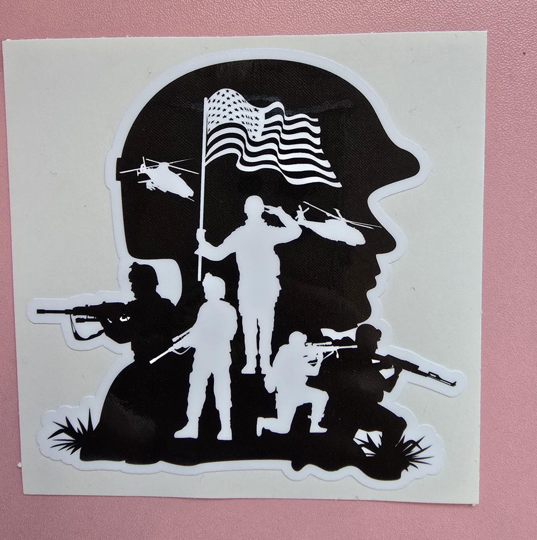 Sticker Soldier Vector Military Sticker, US Soldier Sticker, US Soldiers Stickers, Military ...