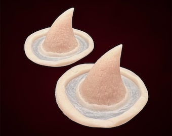 Cuernos de silicona encapsulados, maquillaje SFX, Halloween, cosplay, efectos especiales, prótesis