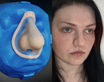 Bulbous Prosthetic Nose, SFX, Makeup, Fantasy, Cosplay, Fancy Dress, Character, Dress Up, Pores, EFXprosthetics