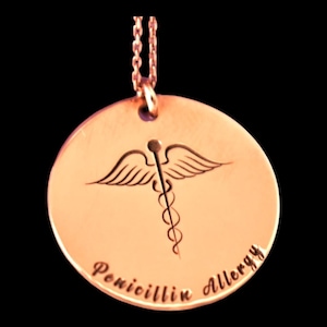 Collier alerte médicale ld personnalisé pendentif alerte médicale bijoux d&#39;identification médicale personnalisés bijoux médicaux cadeau pour médecin et infirmière