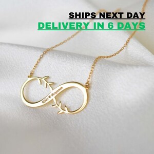 Personalized Infinity Name Necklace, Personalized Love Two Name Jewelry, Personalized Gift For Her, Personalized Mom For Gift, Women Gift
