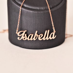 Handwriting Name Necklace, Custom Name Necklace, Dainty Name Necklace for Mom, Personalized Jewelry Women, Wedding Day Gift for Bridesmaid