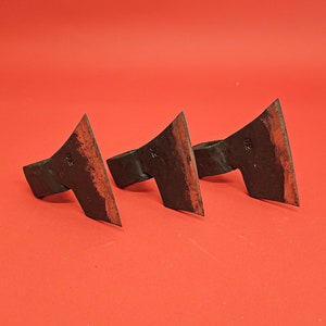 Lot of 3 x 0,6 lbs  rare forged axe head hatchet tomahawk