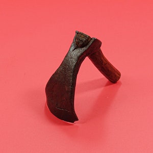 19th c Antique Hand forged straight adze