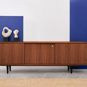 Mid-century sideboard, dresser, commode, credenza made of oak vaneer - teak colour - Livlo T-S04