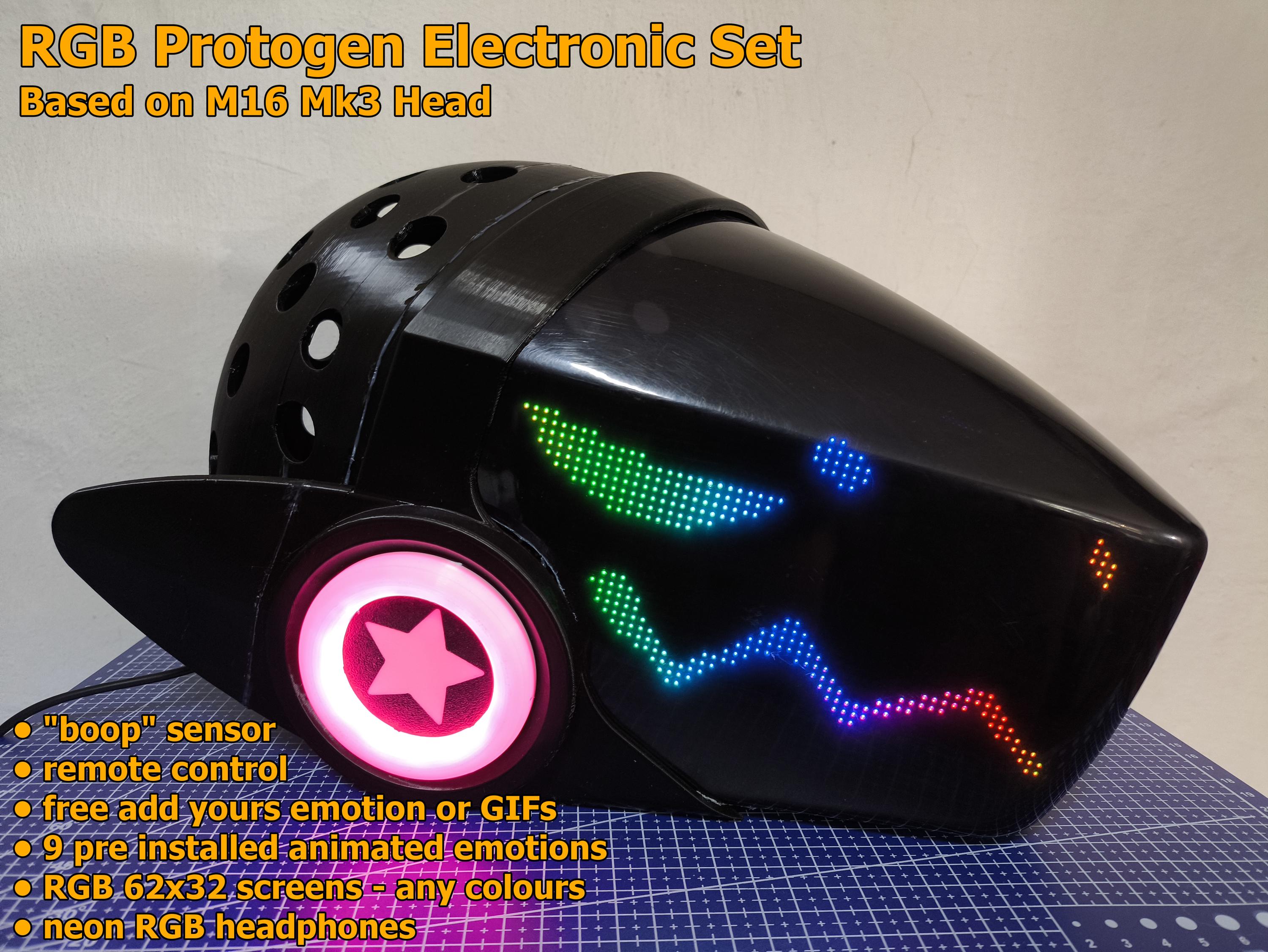 Protogen RGB MK3 Head - Etsy