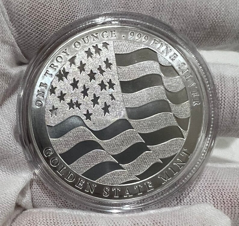 1 Oz Silver Double Eagle Round 999 Commemorative Piece Free Capsule