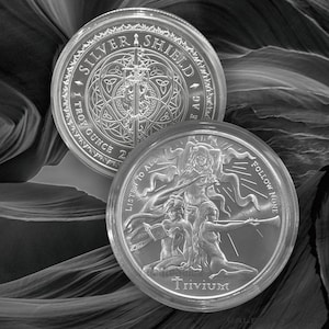 1 oz .999 Silver Shield TRIVIUM GIRLS BU Round + Free capsule & gift pouch
