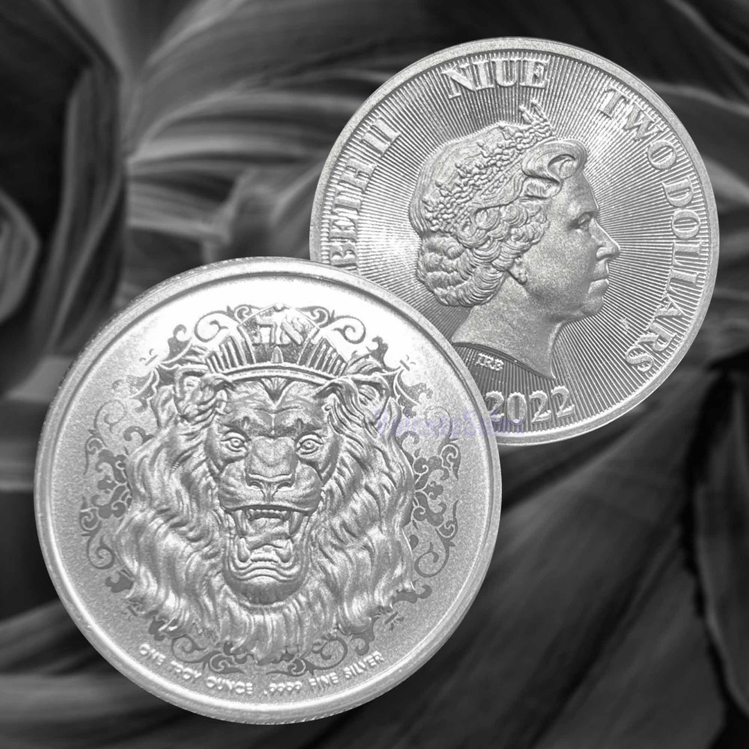 2022　NIUE　1オンス銀貨　lionVSdog 発行数1万枚！ 2022 NIUE 1オンス銀貨 lionVSdog 発行数1万枚！ 貨幣