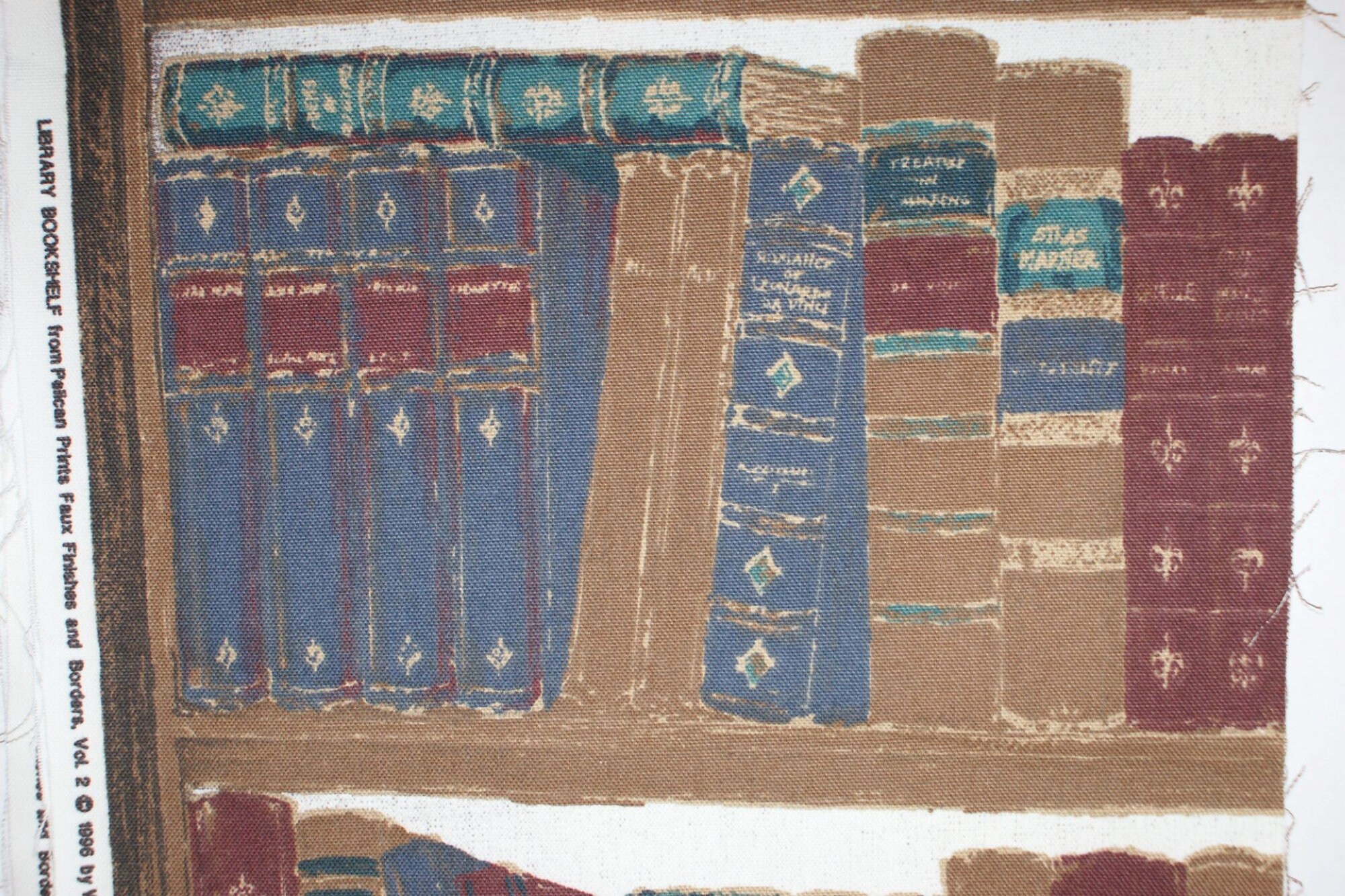 Fabric Library Print Etsy