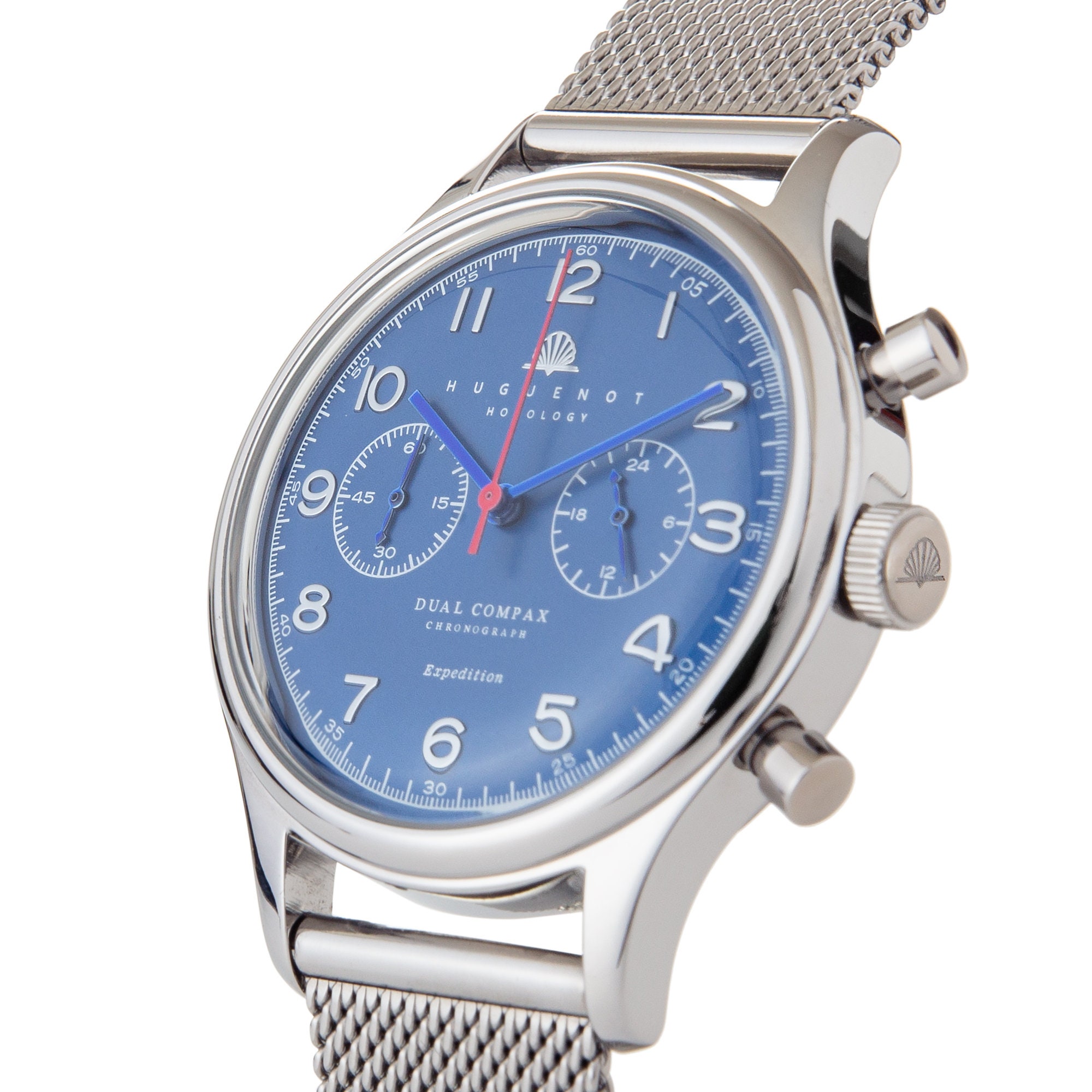 Huguenot Horology Vintage 38mm Sapphire Chronograph Watch - Etsy UK