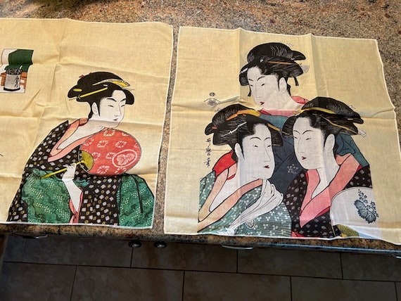 Japanese Print Hankies - image 1