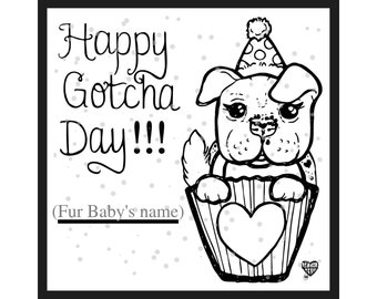 Cute Gotcha Day Card - Etsy