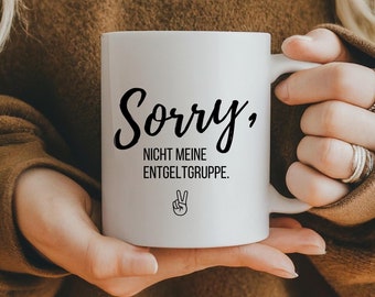 Taza "No es mi nivel salarial", regalo para un colega, taza de cerámica con frase, taza de oficina divertida, taza de oficina divertida