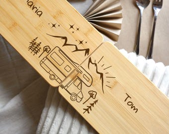Ensemble de planches à petit-déjeuner pour camping-car, cadeau pour camping-car, planche de camping, planche à collation de camping, cadeau Vanlife, idée cadeau de camping-car personnalisée