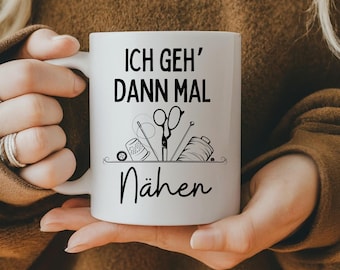 Kaffeetasse Für Näherinnen – Mit Spruch „Nähen Ist Wie Zaubern Können“ Und Nähmaschinen-Motiv, 330 Ml, Spülmaschinenfest