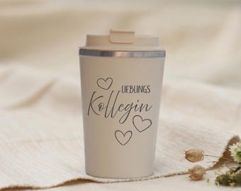 Taza térmica personalizada para el mejor compañero/a de trabajo, regalo grabado para un/a compañero/a, regalo de cumpleaños para tu compañero/a favorito/a, compañero/a de trabajo ideal, taza de oficina para un/a compañero/a, taza de café.