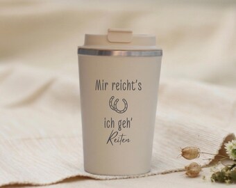 Taza térmica grabada con la frase "Me voy a montar a caballo", regalo para amantes de la equitación, regalo de cumpleaños para amantes de los caballos, regalo para jinetes, taza con frase sobre caballos, taza de oficina.
