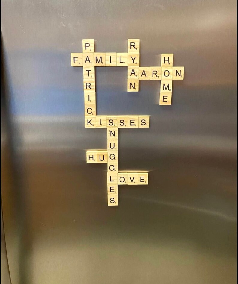 Scrabble Tile Letters Fridge Kid Etsy