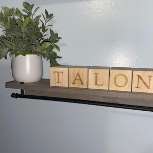 Personalized Wooden Name Blocks |Personalized Pregnancy Name Announcement Blocks |Baby Shower Gift |  Custom Nursery