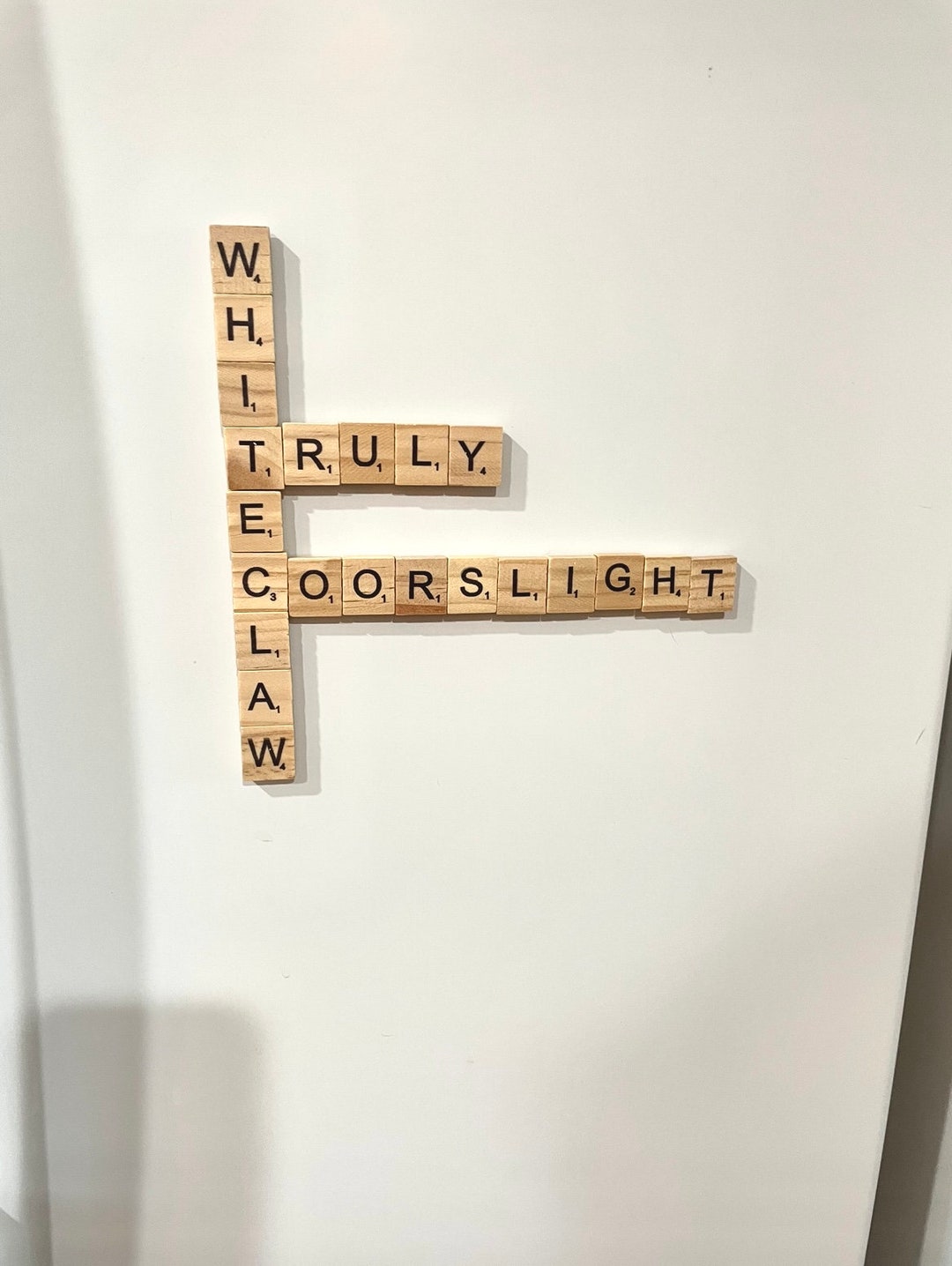 Scrabble Tile Letters, Fridge Kid Reminder